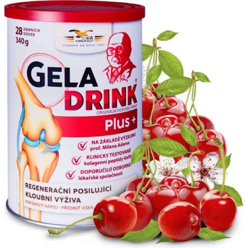 GELADRINK Plus Višeň - Kloubní výživa s višňovou příchutí, 340 g